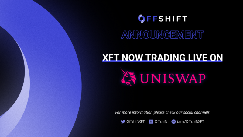 XFT Token Sale Complete, Now Trading on Uniswap