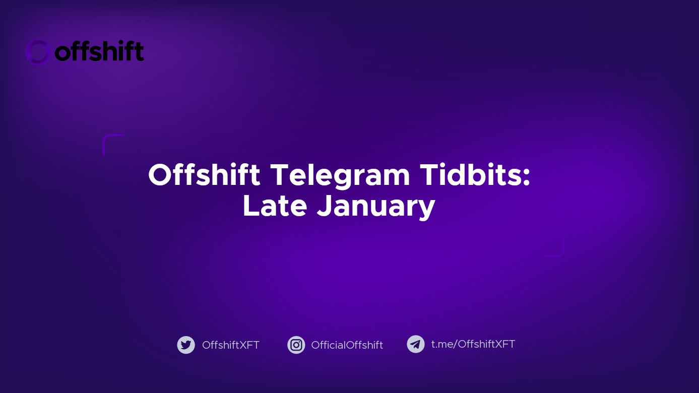 Telegram Tidbits: Late January